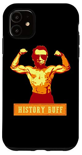 iPhone 11 History Buff Abraham Lincoln Weightlifting Gym Case