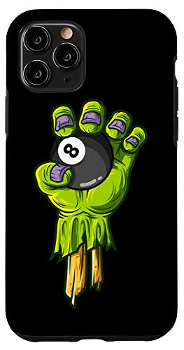 iPhone 11 Pro Zombie Hands Pool Ball Number 8 Funny Halloween Horror Scary Case