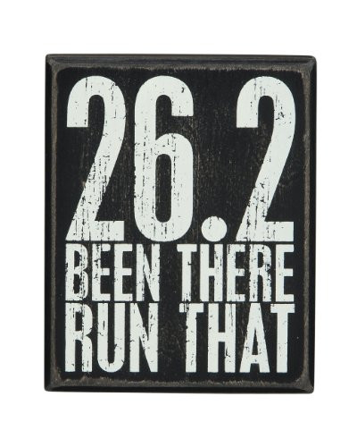 26.2 BEEN THERE RUN THAT Marathon Wooden Box Sign