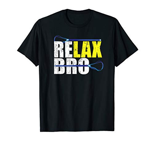 ReLAX Bro Lacrosse Player T-Shirt T-Shirt ReLAX Bro Lacrosse Player T-Shirt T-Shirt