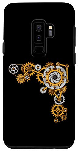 Galaxy S9 Steampunk Collage of Gears Mechanical Industrial Case