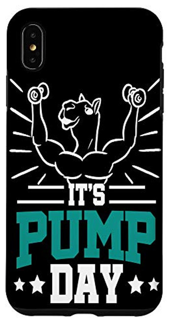 iPhone XS Max Funny Weight Lifting Lifter Fitness Workout Pump Day Gift Case