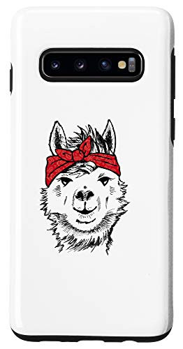 Galaxy S10 Llama with Bandana No Drama Headscarf Alpaca Case