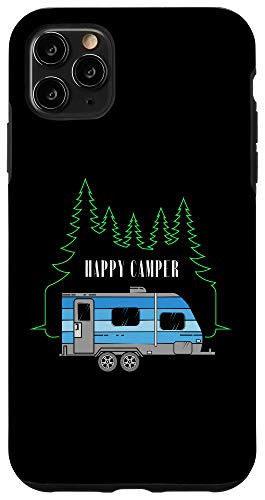 iPhone 11 Pro Max Funny Camping Happy Camper Great For Outdoors Hiking Case