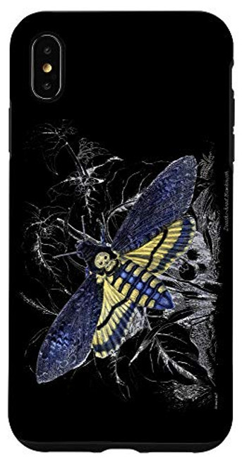 iPhone XS Max Moth Deaths Head Hawkmoth Skull Nature Science Halloween Case