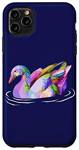 iPhone 11 Pro Max Duck Phone Case Colorful Roaring Duck head Artistic Case