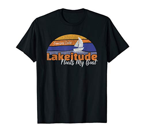 Conesus Lake Boating Fun Finger Lakes Lake Bum Lakeitude T-Shirt