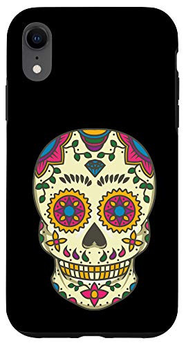 iPhone XR Sugar Skull Day Of The Dead Bone Head Case
