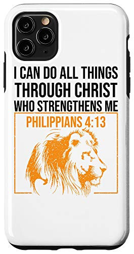 iPhone 11 Pro Max Best Philippians 413 Christian Lion Head Gift Men Women Kid Case