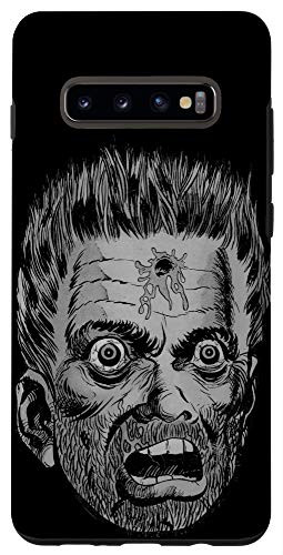 Galaxy S10 HEAD SHOT HORROR Vintage Zombies Undead Illustrated Case