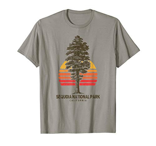 Sequoia National Park Retro Tree Minimalist Graphic T-Shirt