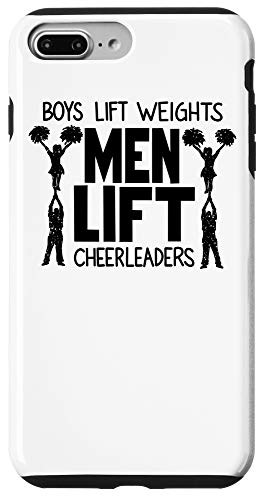 iPhone 7 Plus8 Plus Boys Lift Weights Men Lift Cheerleaders Funny Cheering Gift Case