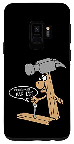 Galaxy S9 Funny Nail And Hammer Pun Woodwork Carpenter Construction Case