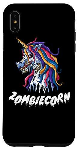 iPhone XS Max Scary Zombiecorn Head Monster Skull Skeleton Graphic Print Case