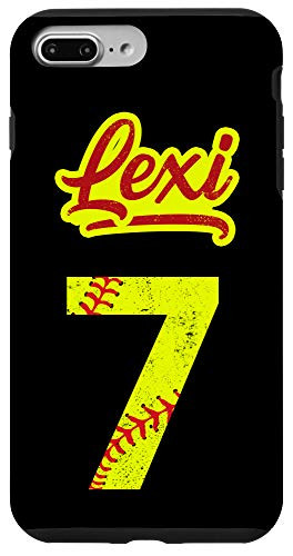 iPhone 7 Plus8 Plus LEXI Softball No 7 Jersey Number 7 Girl Catcher   Pitcher Case