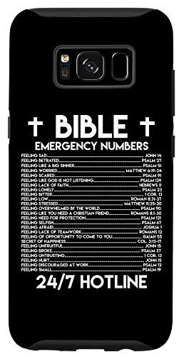 Galaxy S8 Bible Emergency Numbers Shirt Christian T-Shirts Case