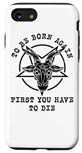 iPhone SE 2020  7  8 Sigil of Baphomet Gifts Pentagram Goat Head Satanic Case