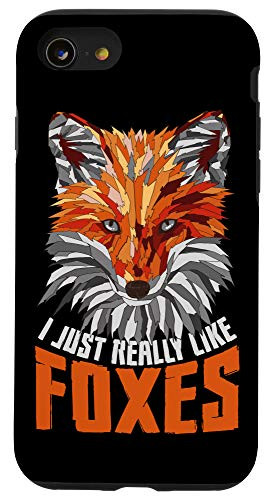 iPhone SE 2020  7  8 I Just Really Like Foxes Geometric Head Polygonal Fox Case