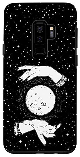 Galaxy S9 Retro Vintage Witchy Moon With Witch Hands   Stars Halloween Case