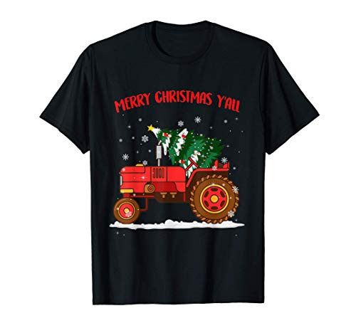 Ph Merry Christmas Tractor Costume Christmas Tree Gift T-Shirt