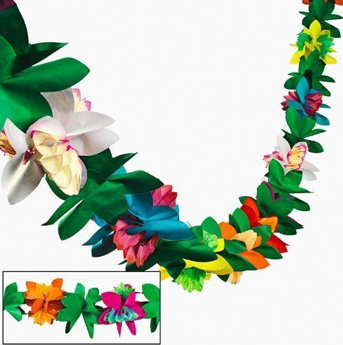 Fun Express Tissue Flower Garland by (2-Pack)