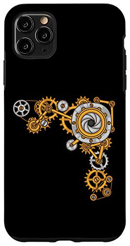 iPhone 11 Pro Max Steampunk Collage of Gears Mechanical Industrial Case