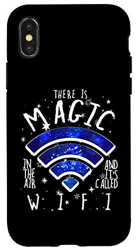 iPhone XXS There Is Magic In The Air Called WiFi Funny Geek Case