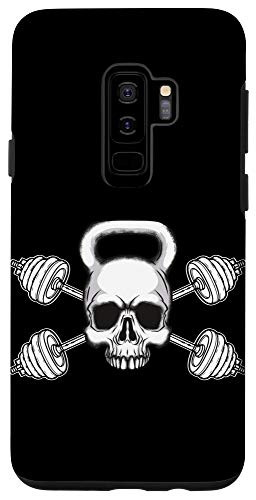 Galaxy S9 Kettlebell Skull Barbell Weights Exercise Bodybuilding Gift Case