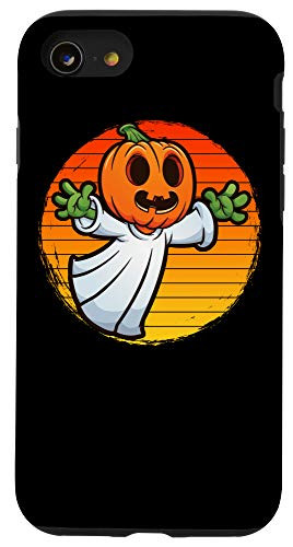 iPhone SE 2020  7  8 Halloween Pumpkin Head Ghost Retro Costume Case