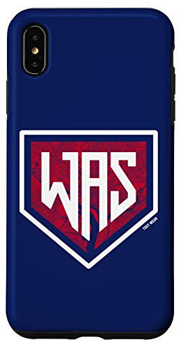 iPhone XS Max Vintage Washington Baseball Home Plate City Map Case