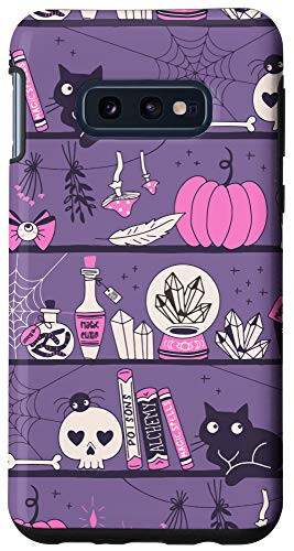 Galaxy S10e Vintage Witchy Magical Witch Tool box Cute Halloween Purple Case