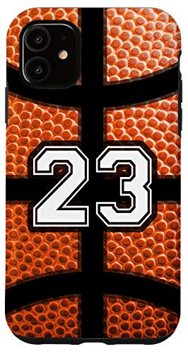 iPhone 11 Number 23 Basketball Print Player Boys Men Funny Cute Gift Case