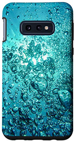 Galaxy S10e Cool Ocean Water Blue Bubbles - Underwater Air Bubbling Gift Case