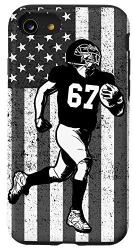 iPhone SE 2020  7  8 67 Number 67 American Football Player Case