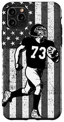 iPhone 11 Pro Max 73 Number 73 American Football Player Case