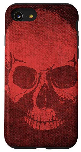 iPhone SE 2020  7  8 Skull - Grunge Cool Red Skeleton Head Case
