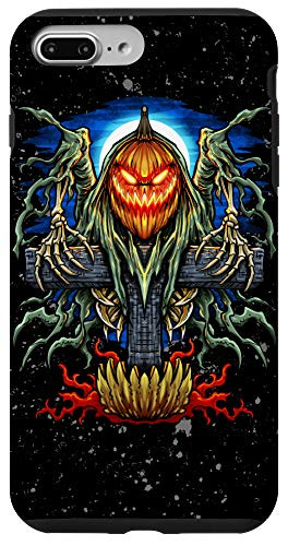 iPhone 7 Plus8 Plus Halloween Pumpkin Head Jack O Lantern Scarecrow Case