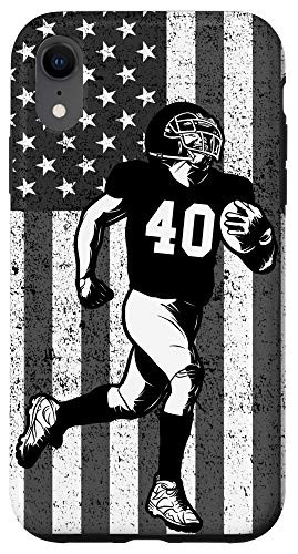 iPhone XR 40 Number 40 American Football Player Case