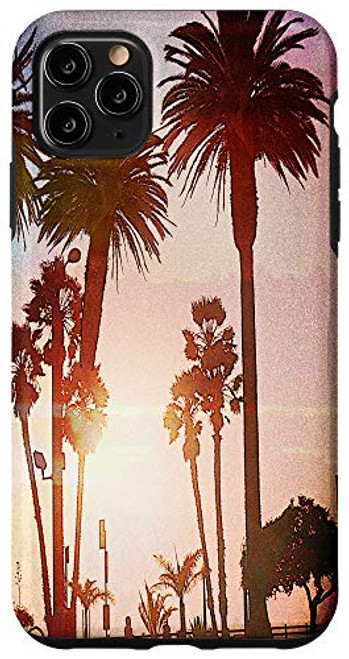 iPhone 11 Pro Max Beach Palm Tree Ocean Sunset Photo Case