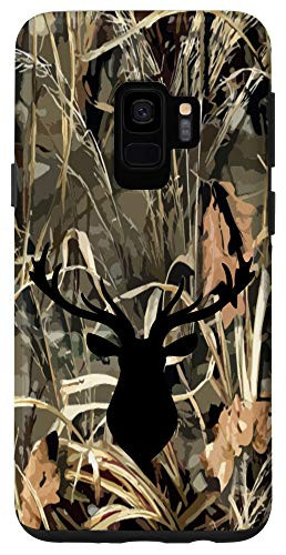 Galaxy S9 Camouflage American Deer Head Silhouette Camo Hunting Gift Case