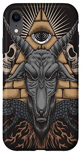 iPhone XR Pentagram Goat Head Baphomet Satanic Witchcraft Design Case