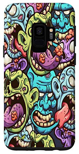 Galaxy S9 Zombie Heads Halloween Horror Case
