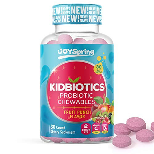 Kids Probiotic Chewables - Kids Multivitamin and Probiotic for Immune Support with Vitamin C for Kids - Vegetarian Friendly Probiotic Chewable Tablets with Vitamin Probiotic Blend Kids Probiotic Chewables - Kids Multivitamin and Probiotic for Immune Support with Vitamin C for Kids - Vegetarian Friendly Probiotic Chewable Tablets with Vitamin Probiotic Blend