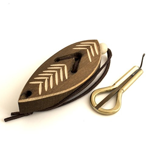 Jews Harp Small vargan by Pavel Potkin withDark leaf wooden case