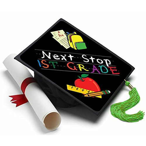 Elementary Graduation Cap - Next Stop First Grade Tassel Topper Tassel Topper Only