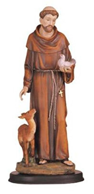 George S. Chen Imports 5-Inch Saint Francis Holy Figurine Religious Decoration Statue Decor George S. Chen Imports 5-Inch Saint Francis Holy Figurine Religious Decoration Statue Decor