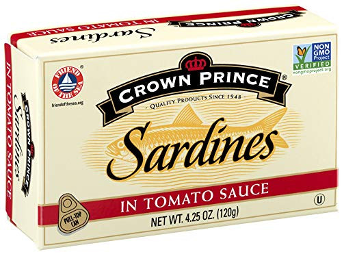 Crown Prince Sardines in Tomato Sauce 4_25-Ounce Cans Pack of 12