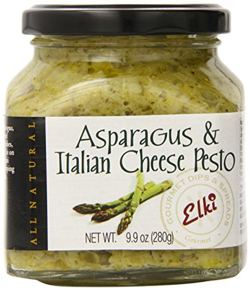 Elkis Gourmet Asparagus and Italian Cheese Pesto 9_9 Ounce Elkis Gourmet Asparagus and Italian Cheese Pesto 9_9 Ounce