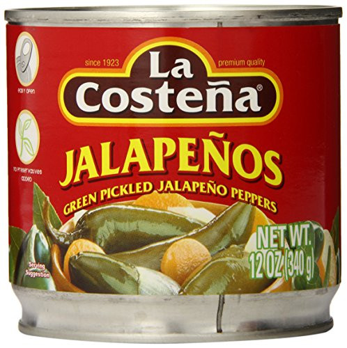 La Costena Whole Jalapeno 12 Ounce Pack of 12