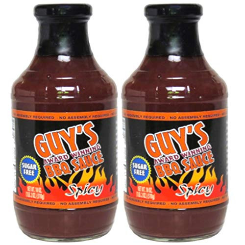 Guys Award Winning Sugar Free BBQ Sauce - 2 Pack - Spicy Guys Award Winning Sugar Free BBQ Sauce - 2 Pack - Spicy